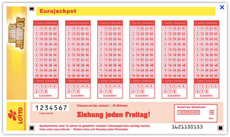 Eurojackpot am 29.11.2019